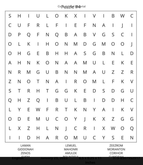 The Book of LDS Word Searches (VOL 1): 55 Mormonism and Christianity Inspired Word Searches for People of All Ages! - Image 2