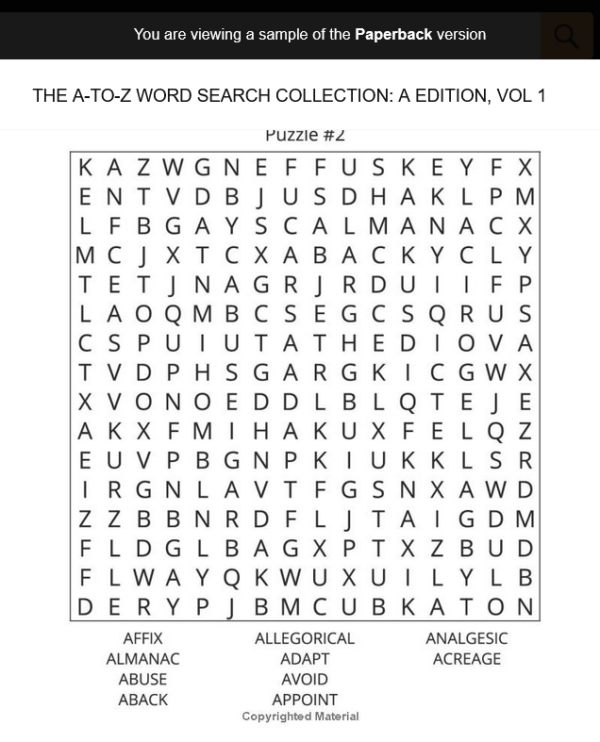 The A-To-Z Word Search Collection: A Edition, Volume 1 - Image 4