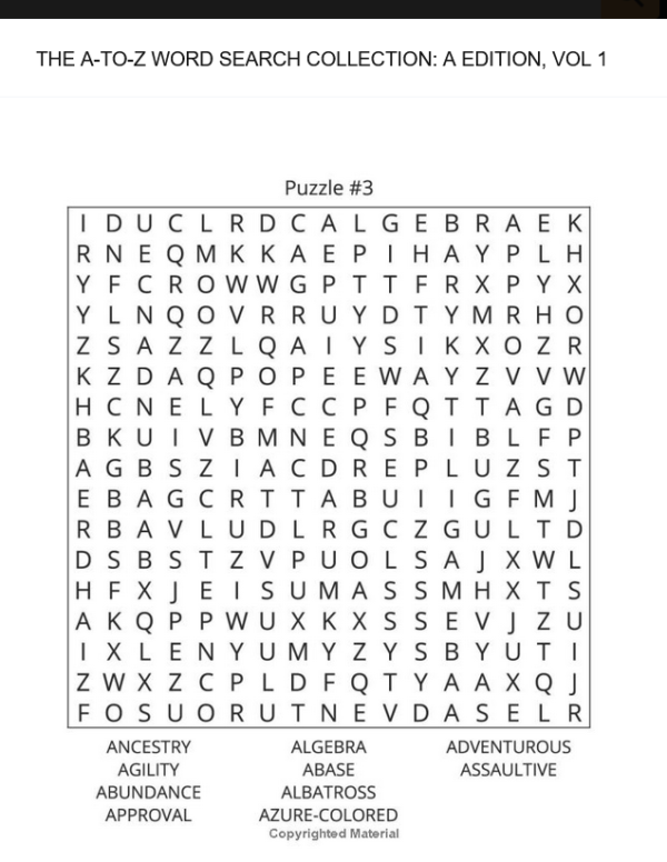 The A-To-Z Word Search Collection: A Edition, Volume 1 - Image 3