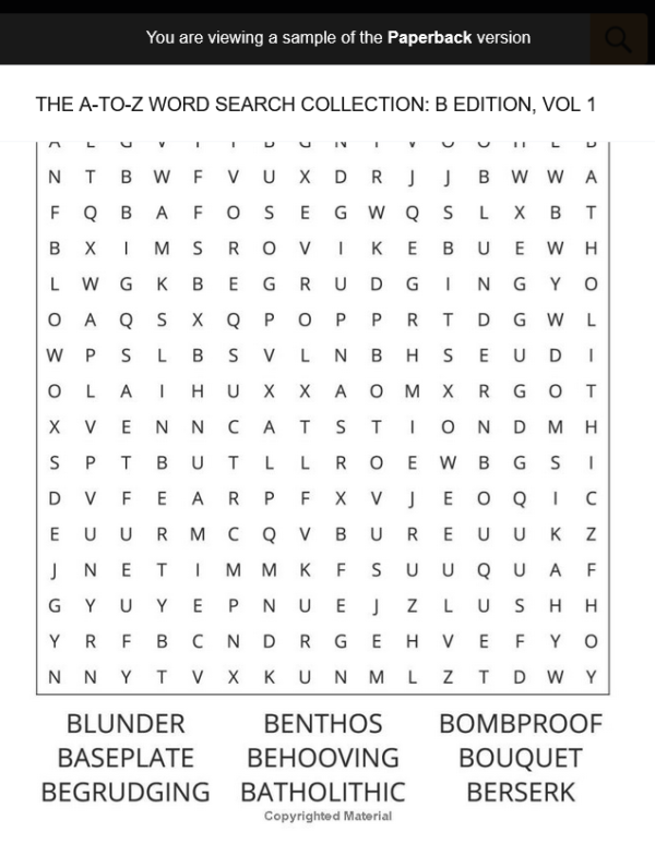 The A-To-Z Word Search Collection: B Edition, Volume 1 - Image 5