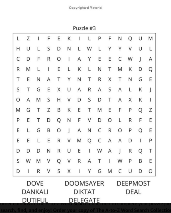 The A-To-Z Word Search Collection: D Edition, Volume 1 - Image 3