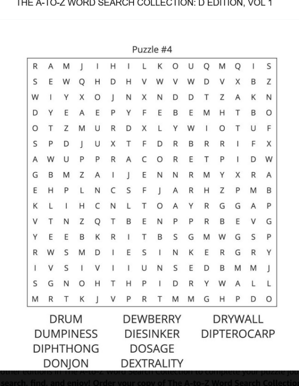 The A-To-Z Word Search Collection: D Edition, Volume 1 - Image 2