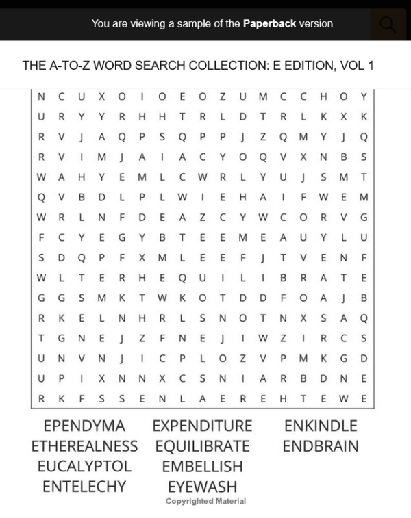 The A-To-Z Word Search Collection: E Edition, Volume 1 - Image 5