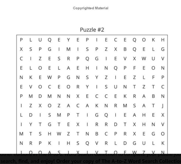 The A-To-Z Word Search Collection: E Edition, Volume 1 - Image 4