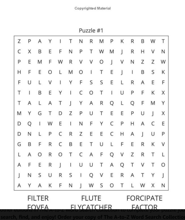 The A-To-Z Word Search Collection: F Edition, Volume 1 - Image 5