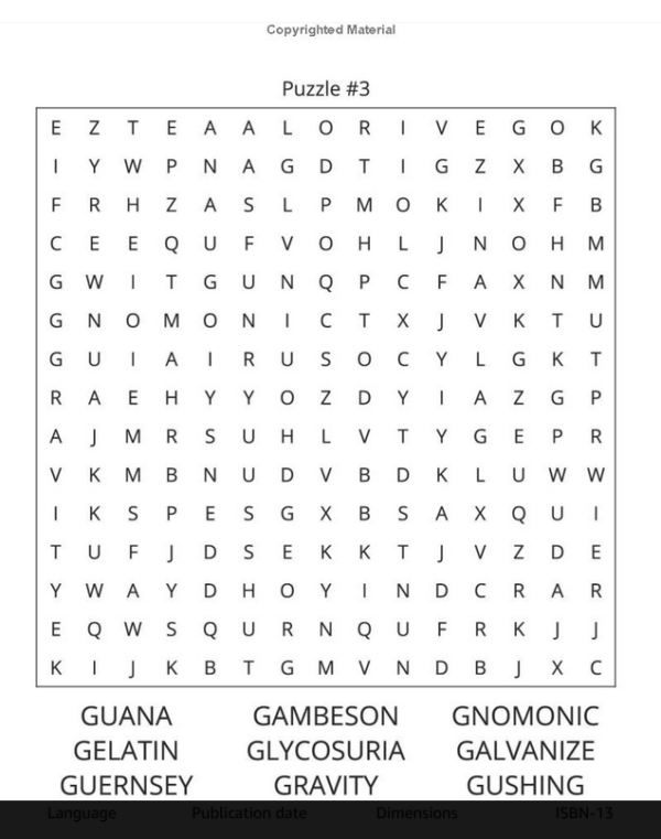 The A-To-Z Word Search Collection: G Edition, Volume 1 - Image 3